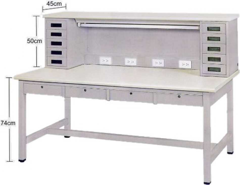 雙層實驗工作桌